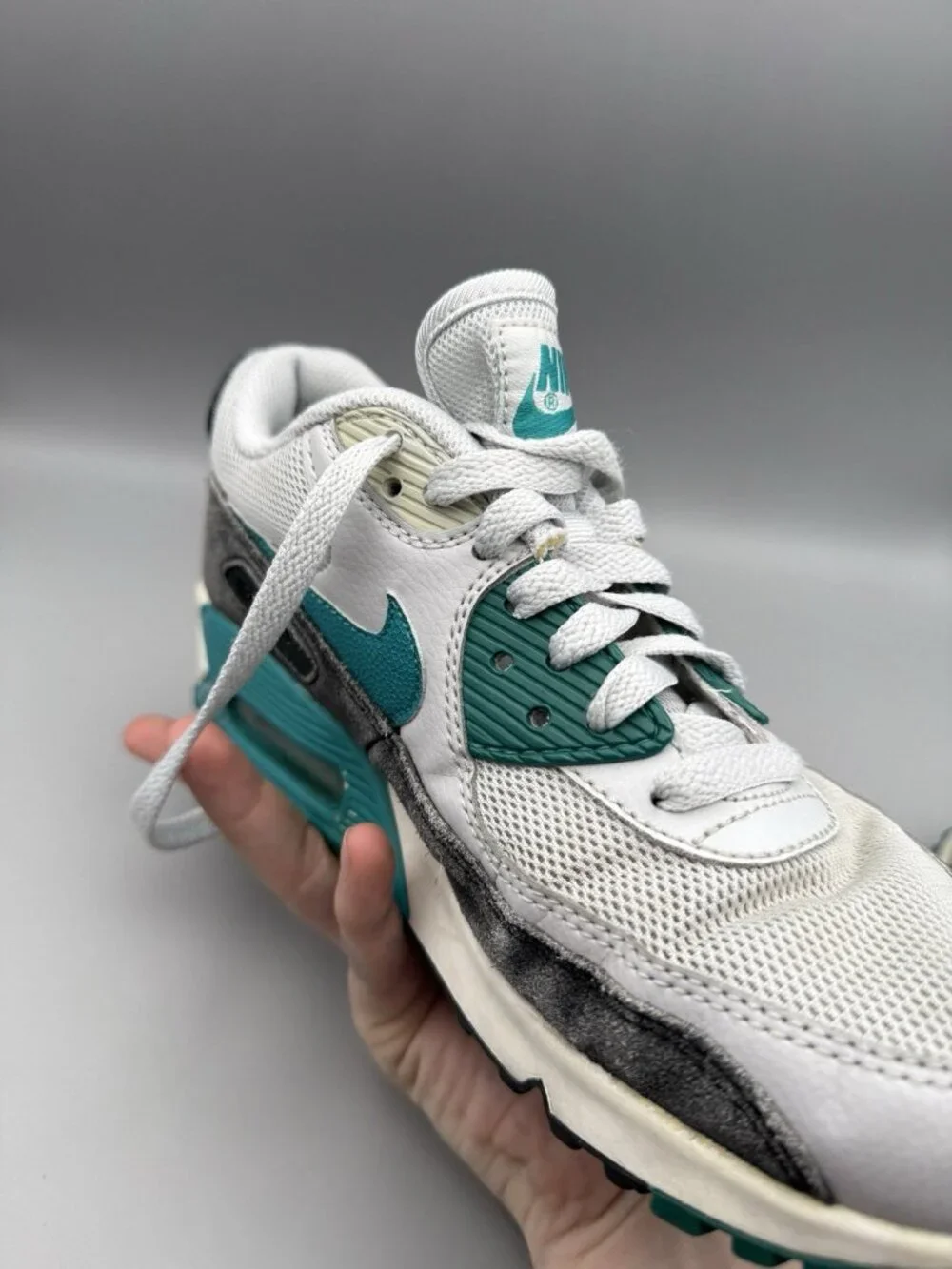 NIKE Air Max 90 Essential Emerald 616730-017 Size 7.5 US Sneakers